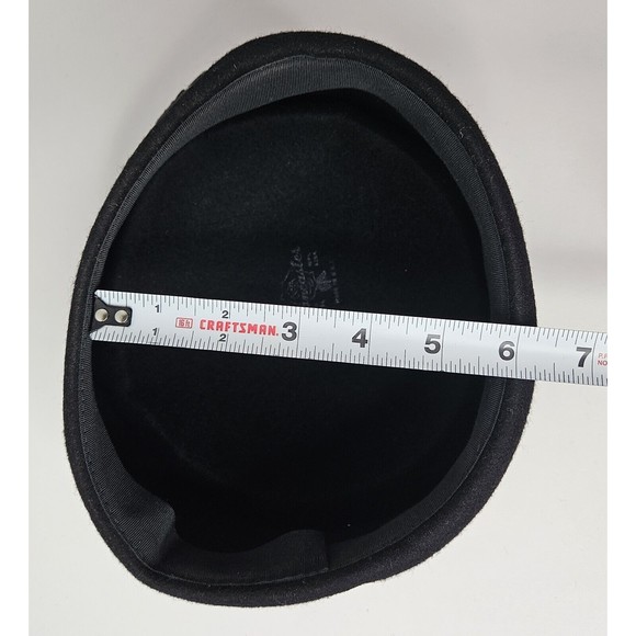 Vintage Lancaster 100% Wool Women’s Black Shell Hat - Picture 8 of 9